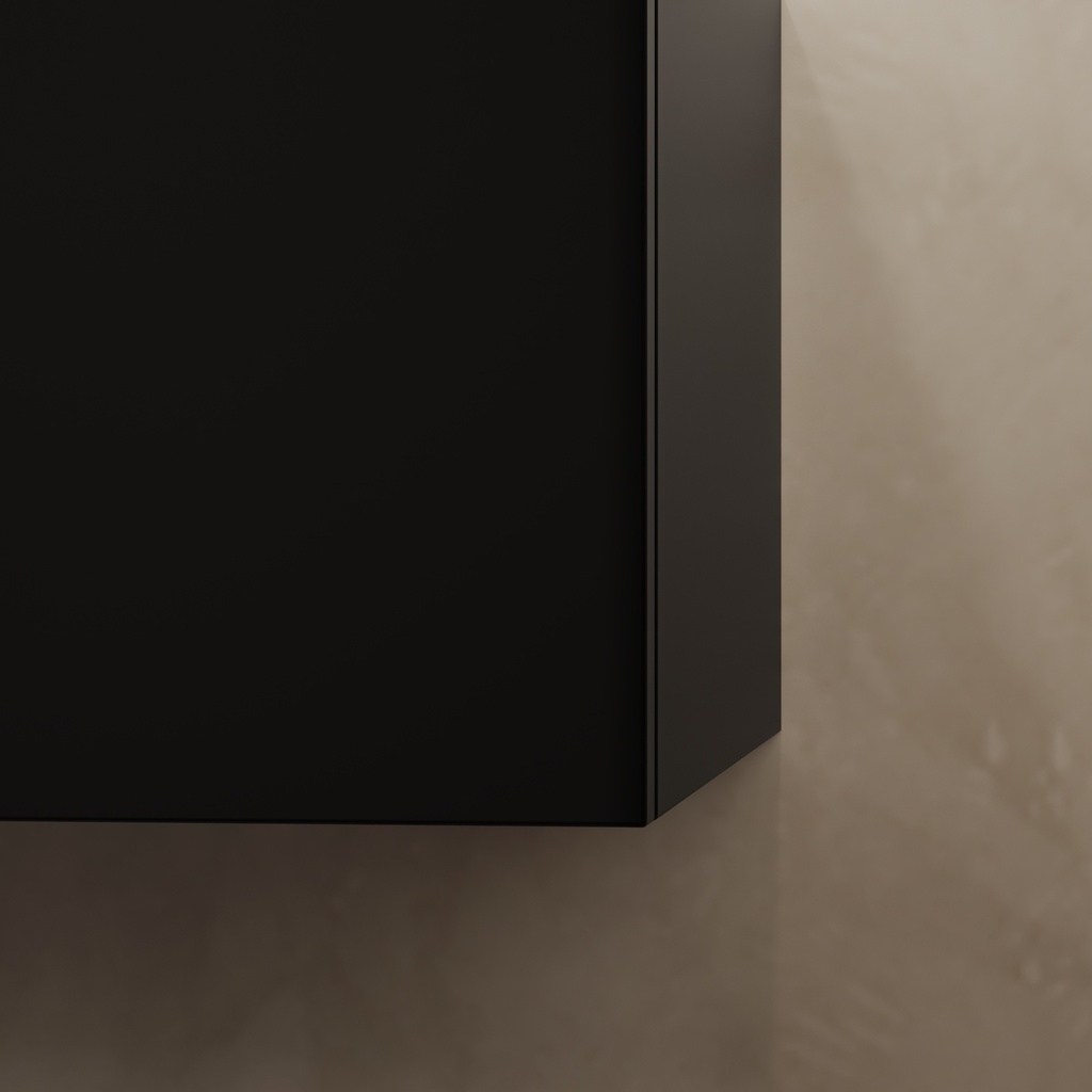 Gaia Corian® Bathroom Cabinet | 1 Drawer ·  Cabinet Detail Deep Nocturne