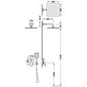 Concealed Shower Set Rapid-Box - 22138004 Tres TD