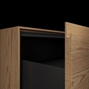 Gaia Wood Bathroom Cabinet | 1 Drawer |  Handle Detail Pure Standard