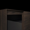 Gaia Wood Bathroom Cabinet | 1 Drawer |  Handle Detail Dark 45