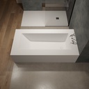 Aquila Bespoke Back-to-Wall Bath in Corian® Top