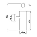 Wall-Mounted Soap Dispenser - 1470019 Bruma TD