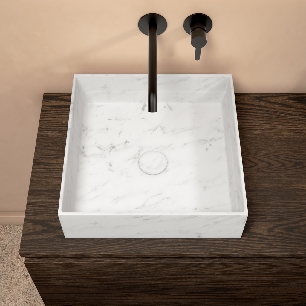 Penny Marble Countertop Washbasin Carrara Top