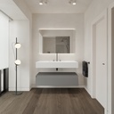 Armony Silestone Single Wall-Hung Washbasin  Blanco Zeus Overview