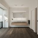 Elegance Silestone Double Wall-Hung Washbasin Blanco Zeus Overview