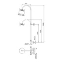 Wall-Mounted Shower Tap ⌀25cm - 1062711 Bruma TD