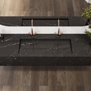Cassiopeia Plus Deep Marble Wall-Hung Washbasin Marquina Marble Top View