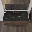 Cassiopeia Marble Single Vanity Top Marquina Marble Top View