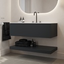 Hemera Classic Floating Bathroom Shelf RAL 7016 Side