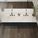 Armony Silestone Double Vanity Top Et Calacatta Gold Top View