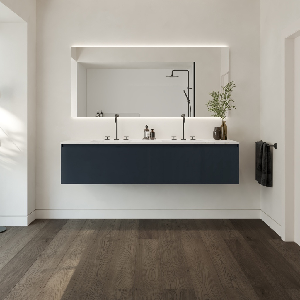 Armony Silestone Double Vanity Top Calacatta Gold Front View