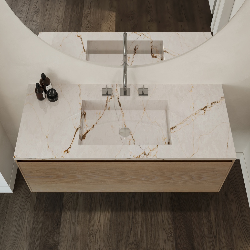 Elegance Silestone Vanity Top Versailles Ivory Top View