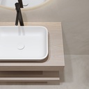 Hylas Wood Floating Bathroom Shelf | Mini Size Light Detail