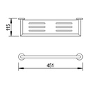 Shelf 400mm - 1770014 Bruma TD