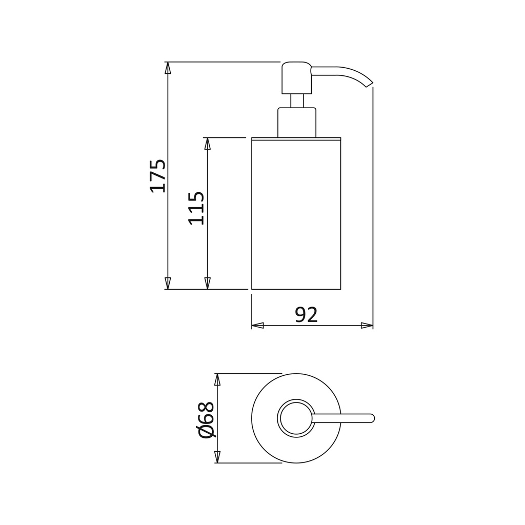 Wall-Mounted Soap Dispenser - 1470019 Bruma TD