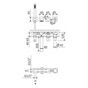 Wall-Mounted Single Lever Bathtub Tap - 1684601 Bruma TD