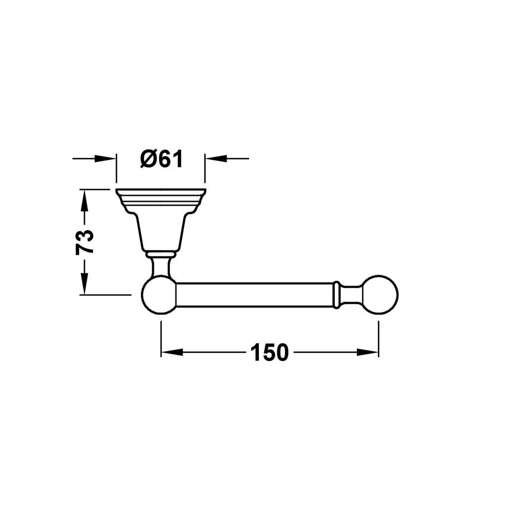 Toilet Roll Holder - Tres TD