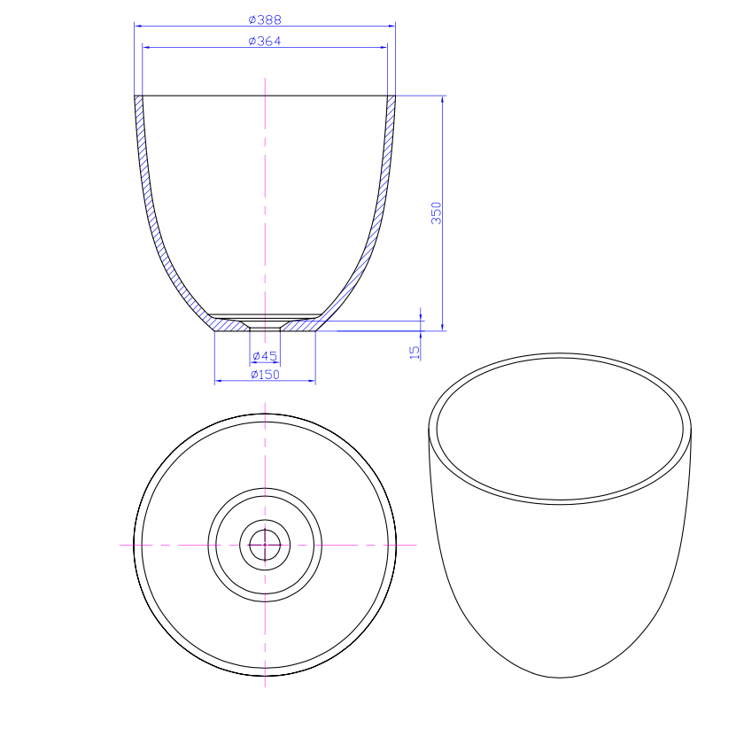 Alyssum Countertop Washbasin 38