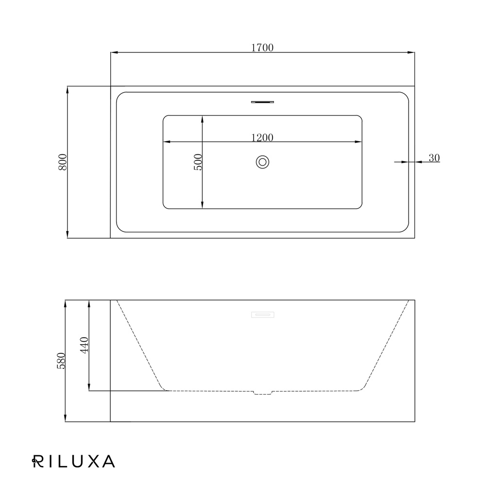 Melbourne Freestanding Bathtub 170 TD