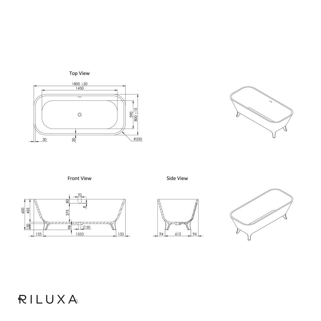 Miram Freestanding Bathtub TD