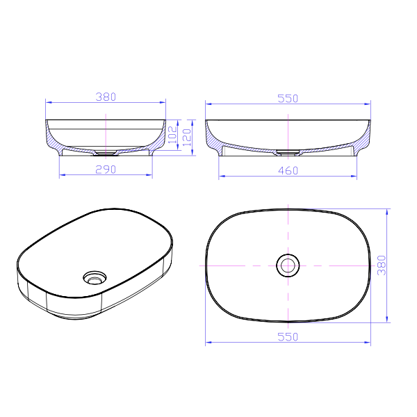 Page Countertop Washbasin TD