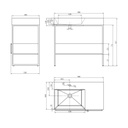 Riga Freestanding Marble Vanity Unit TD
