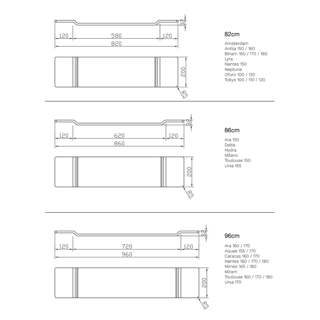 Thelma Bathtub Tray TD