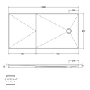 Hydra Corian® Design Shower Tray TD