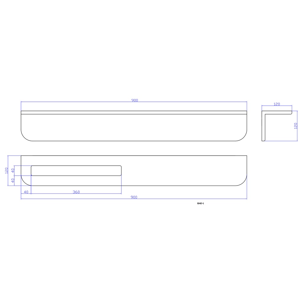Scott Shelf with Towel Holder TD
