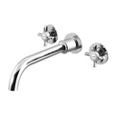 Imperial Wall-Mounted Washbasin Tap 3-hole 23cm - 1170102 Bruma