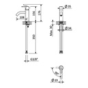 Deck-Mounted Single Lever Washbasin Tap - 1670012 Bruma
