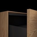 Gaia Wood Vanity Unit with Corian® Basin | 2 Aligned Drawers | Luxe Size Handle Detail Pure Push