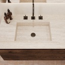 Andromeda Marble Double Vanity Top Travertine Top