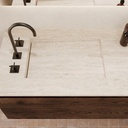 Perseus Marble Double Vanity Top Travertine Top