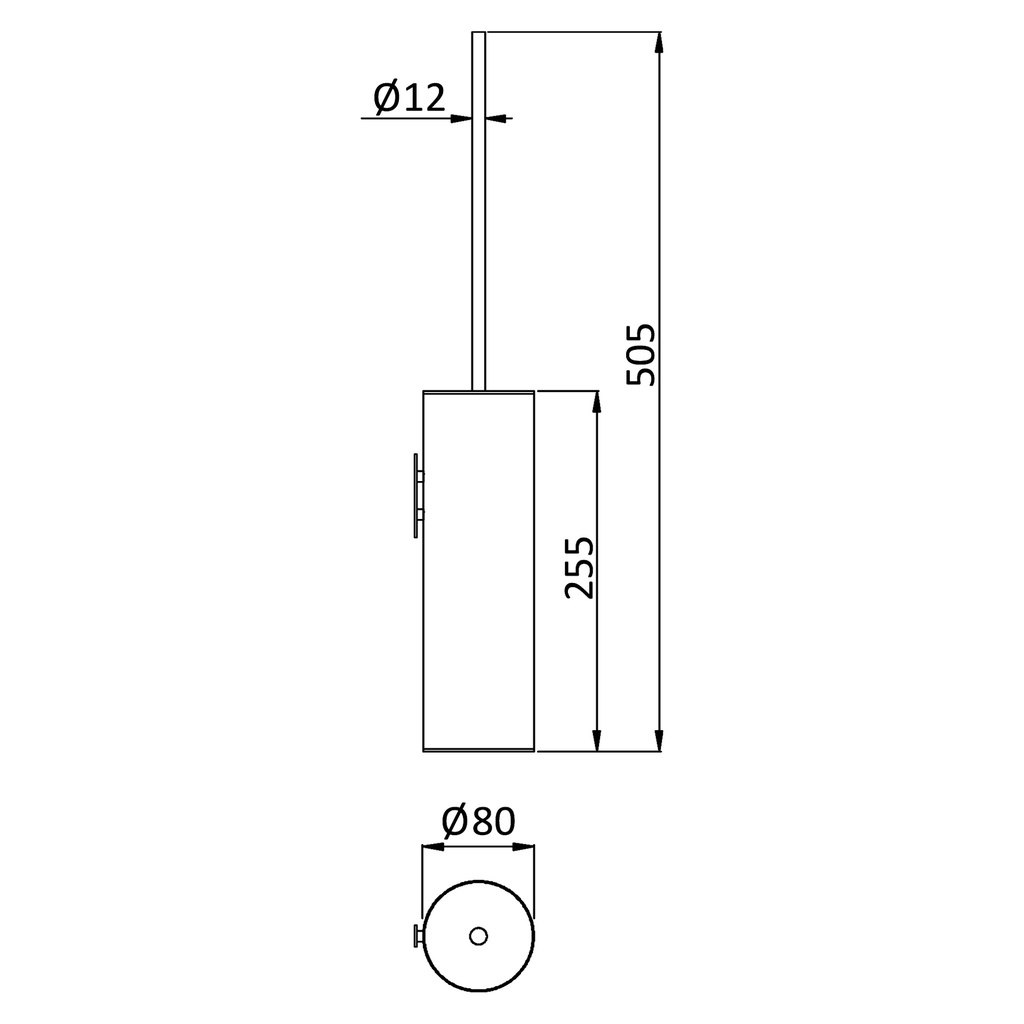 Toilet Brush 1340014 Bruma