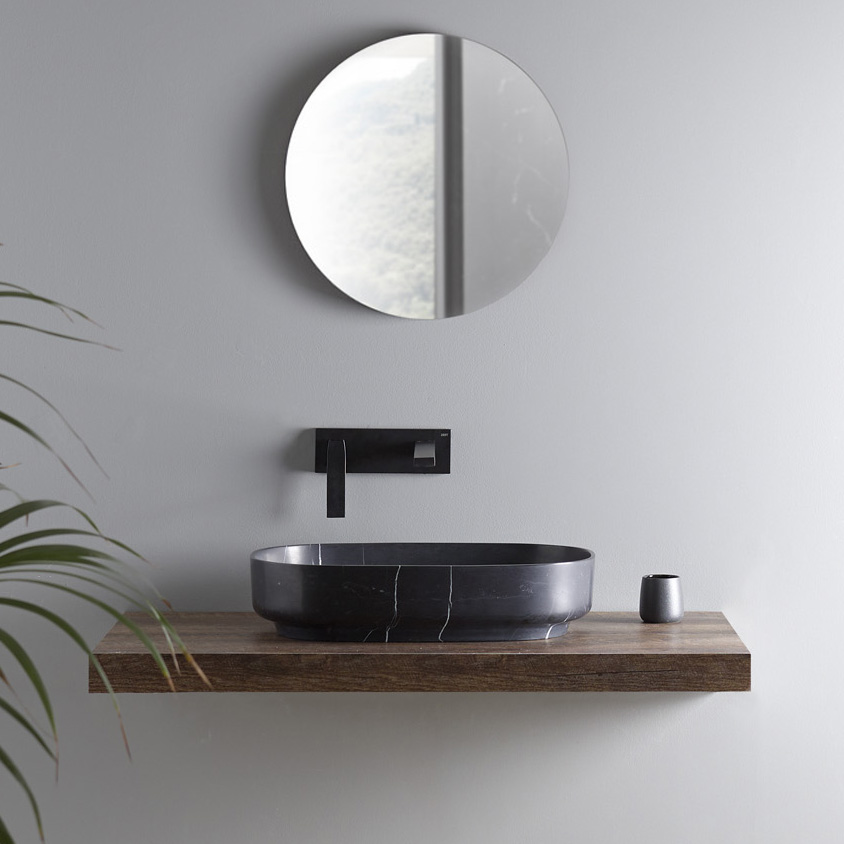 Page Countertop Marble Washbasin Marquina Front