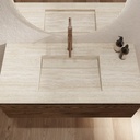 Cassiopeia Marble Single Vanity Top Travertine Marble Top View