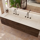 Hatysa Plus Marble Vanity Top Travertine Marble Side View