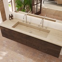Andromeda Plus Travertine Vanity Top Side View