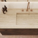Cassiopeia Plus Travertine Vanity Top Top View