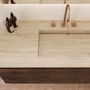Gliese Plus Travertine Vanity Top Top View