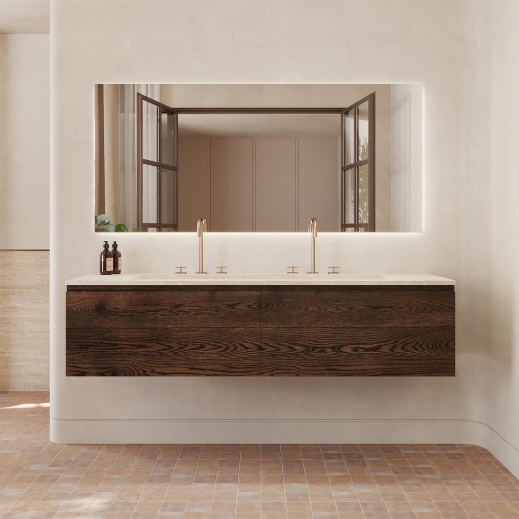 Sagitta Plus Travertine Vanity Top Front View