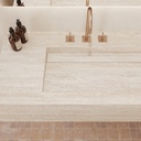 Cassiopeia Plus Deep Marble Wall-Hung Washbasin Travertine Top