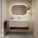 Athena Wood Vanity Unit with Corian® Basin | 1 Drawer · 1 Shelf Light Std Front