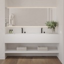 Hemera Classic Floating Bathroom Shelf | Luxe Size White