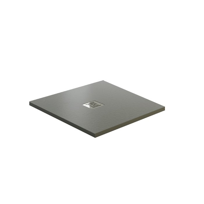 Lyon Resin Shower Tray Stone Grey