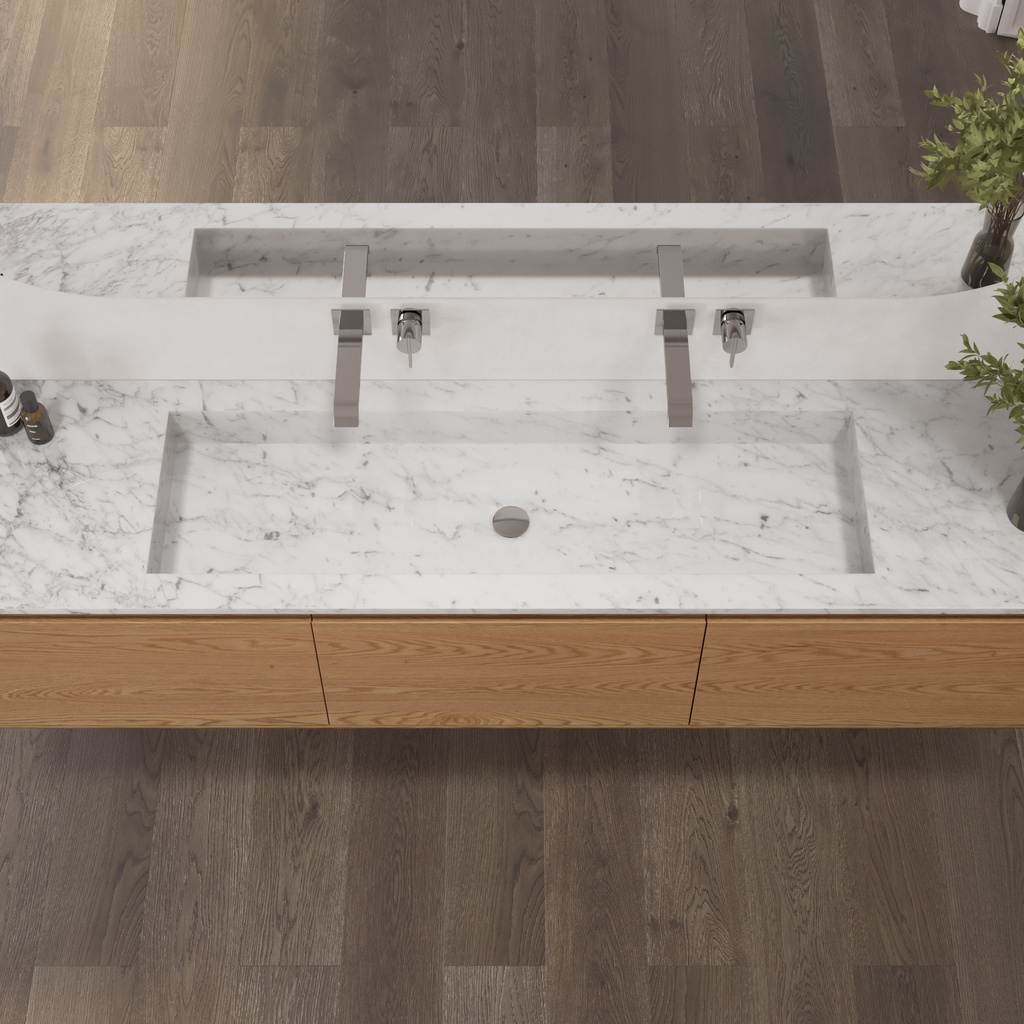 Andromeda Plus Marble Vanity Top Carrara Top