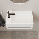 City Corian® Wall Hung Washbasin Right Top