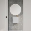 Orchid Corian® Wall Hung Washbasin left Front