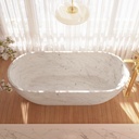 Zurich Carrara Marble Bathtub Top